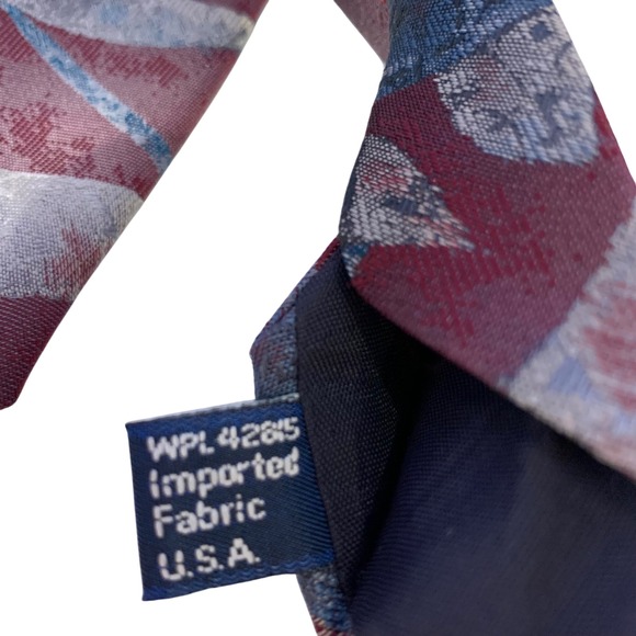 Vintage Halston & Halston III Tie Lot of 2 Italy‎ USA 1990s Geo Abstract Prints - Picture 6 of 12